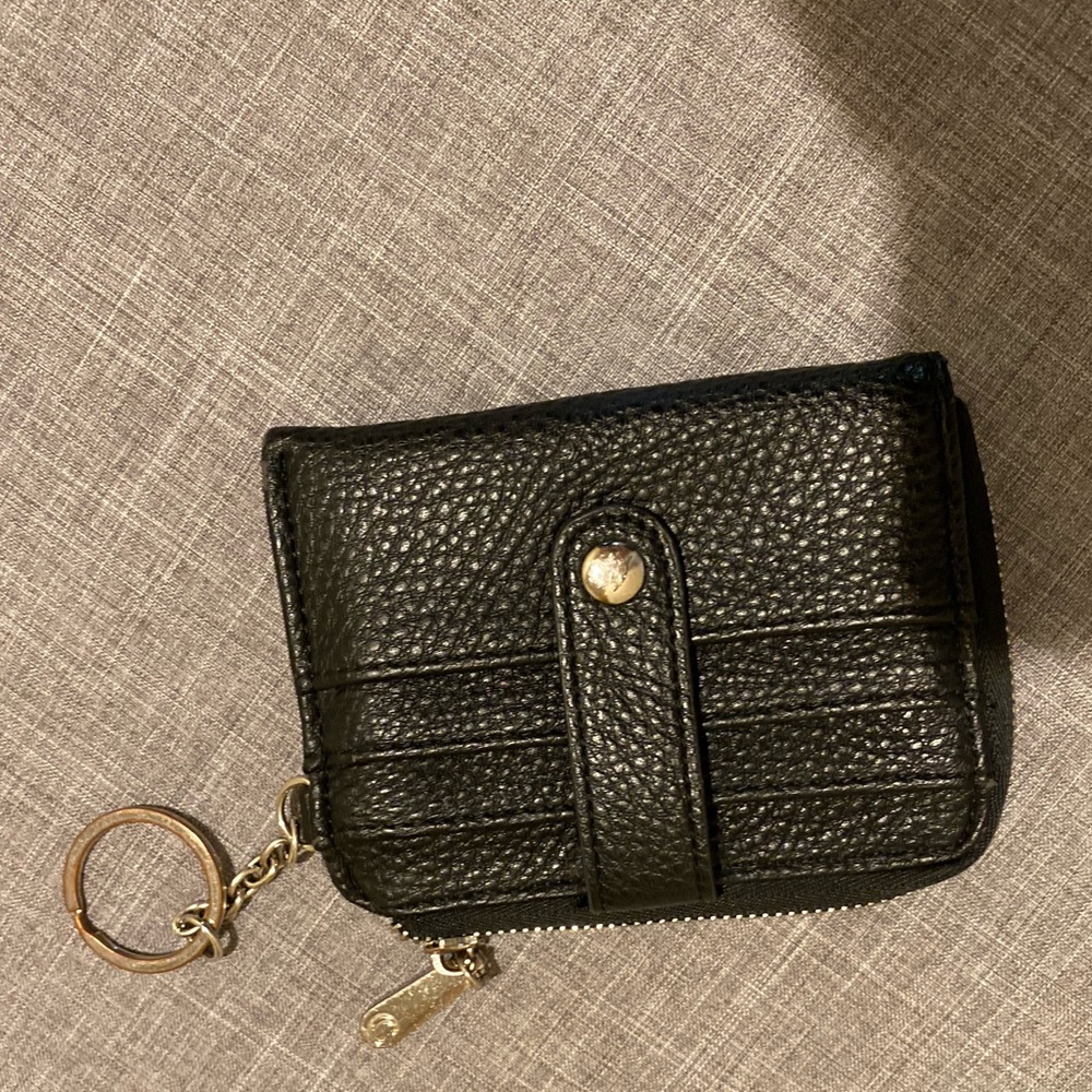 Black keychain wallet
